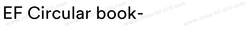EF Circular book字体转换